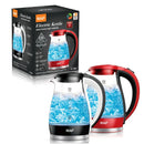 Top Sale Glass Kettle – 360° Rotation Base, LED Light, Smart Glass Tea Pot with Automatic Shut-Off and Boil-Dry Protection