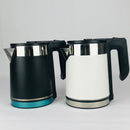 Electric Kettle in New Style – 2.2L Black Double Body Stainless Steel Kettle with Rapid Boiling and Safety Features