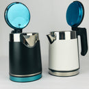 Electric Kettle in New Style – 2.2L Black Double Body Stainless Steel Kettle with Rapid Boiling and Safety Features