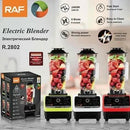 RAF Commercial Blender R.2802 – 2L Jar, 2400 Watts, Stainless Steel Cutter Head for Heavy-Duty Blending