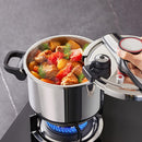 High-Quality 6.8L Stainless Steel Pressure Cooker – Gas & Induction Compatible, Energy-Saving