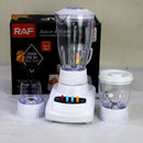 RAF 3-in-1 Juicer Blender – 350W with 6-Blade Stainless Steel Head for Juicing, Blending, and Food Processing