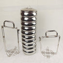 Decent Tiffin Carrier – Export Quality Stainless Steel SS Patti Belly Tiffin (2, 3 & 4 pcs)