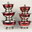 Fancy Curry Pot Set – 3-Piece Donga Set | Full Steel | Premium Quality