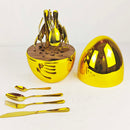 MOOD EGG Luxury 24-Piece Flatware Set | Elegant & Durable
