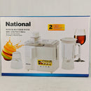 National 3-in-1 Electric Juicer, Blender & Grinder – 900W Powerful Motor with Glass Jar