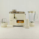 National 3-in-1 Electric Juicer, Blender & Grinder – 900W Powerful Motor with Glass Jar
