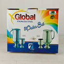 Steel Water Set – 1 Jug & 6 Glasses | Premium Pakistan Standard Quality
