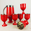 Steel Water Set – 1 Jug & 6 Glasses | Premium Pakistan Standard Quality