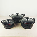 Smart Heavy Weight 20-Piece Cookware Set – Non-stick Marble Coating with Glass Lids