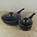 Smart Heavyweight Cookware Set – 20-Piece | Non-Stick Marble Finish