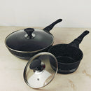 Smart Heavyweight Cookware Set – 20-Piece | Non-Stick Marble Finish