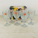 1 Pack – 6-Piece Red Apple Long Glass Set | Best for Wine & Water | Fish Design