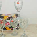 1 Pack – 6-Piece Red Apple Long Glass Set | Best for Wine & Water | Fish Design