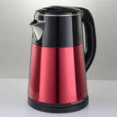 2.5L Electric Kettle – Double Body Stainless Steel, 1500W, Black & Mehran
