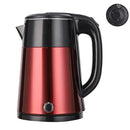 2.5L Electric Kettle – Double Body Stainless Steel, 1500W, Black & Mehran