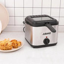 Electric Immersion Deep Fryer | Removable Basket & Adjustable Temperature