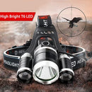 Powerful Emergency Headlamp | 3x Cree T6 + COB LED | USB Rechargeable & Zoomable