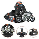 Powerful Emergency Headlamp | 3x Cree T6 + COB LED | USB Rechargeable & Zoomable