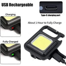 New Rechargeable Mini LED Flashlight | 4 Light Modes | Portable Pocket Keychain Light
