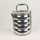 Decent Tiffin Carrier – Export Quality Stainless Steel SS Patti Belly Tiffin (2, 3 & 4 pcs)